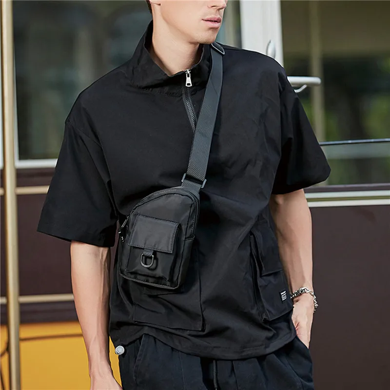 

Brand Mens Shoulder Bag Oxford Fashion Men Chest Bag Man Sling Crossbody Bag for Male 2022 New Casual Handbag Travel Banana Bags