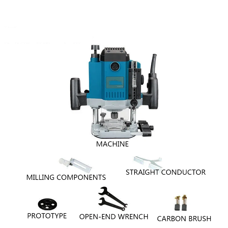 AT3311B Multifunctional Electric Hole Trimming Machine 220V Wood Milling Flip Board Slotting Engraving