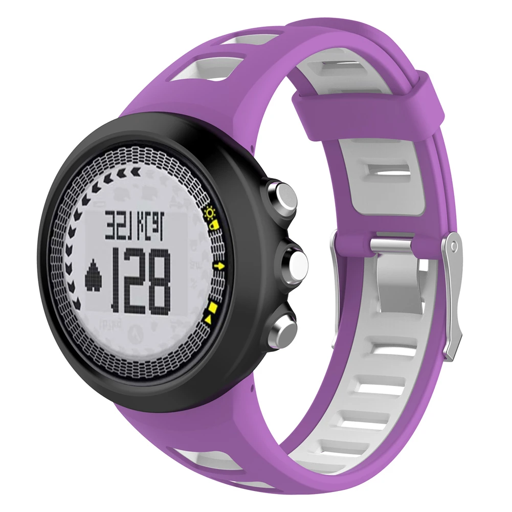 Ремешок силиконовый для SUUNTO Quest M1 M2 M4 M5 M Series универсальный мужской двухцветный