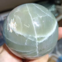 natural green moon stone ball crystal energy home decoration gift office home feng shui decoration
