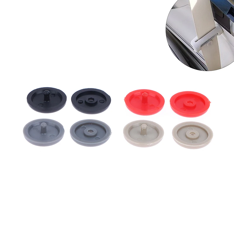 

10Set Car Seat Belt Stop Button Clips Fastener Retainer Seatbelt Adjuster Buckle Stopper Holder Rivet Stud Clips Acessórios