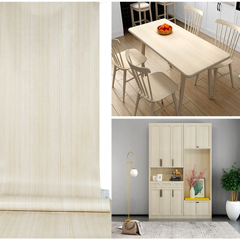 ПВХ водостойкая самоклеящаяся Настенная Наклейка под дерево столешница мебель