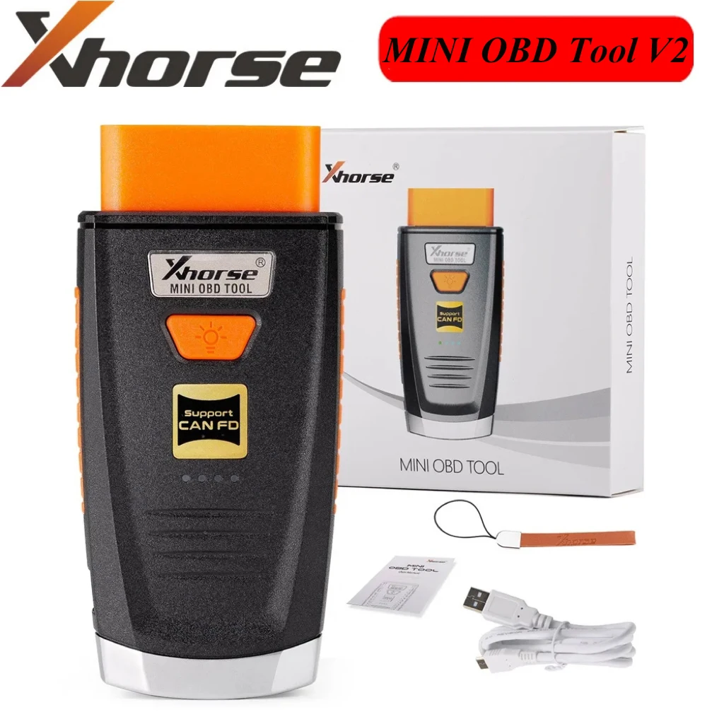 2024 Xhorse XDMO20 VVDI MINI OBD Tool V2 Программатор IMMO Поддержка протокола CANFD/светодиодная