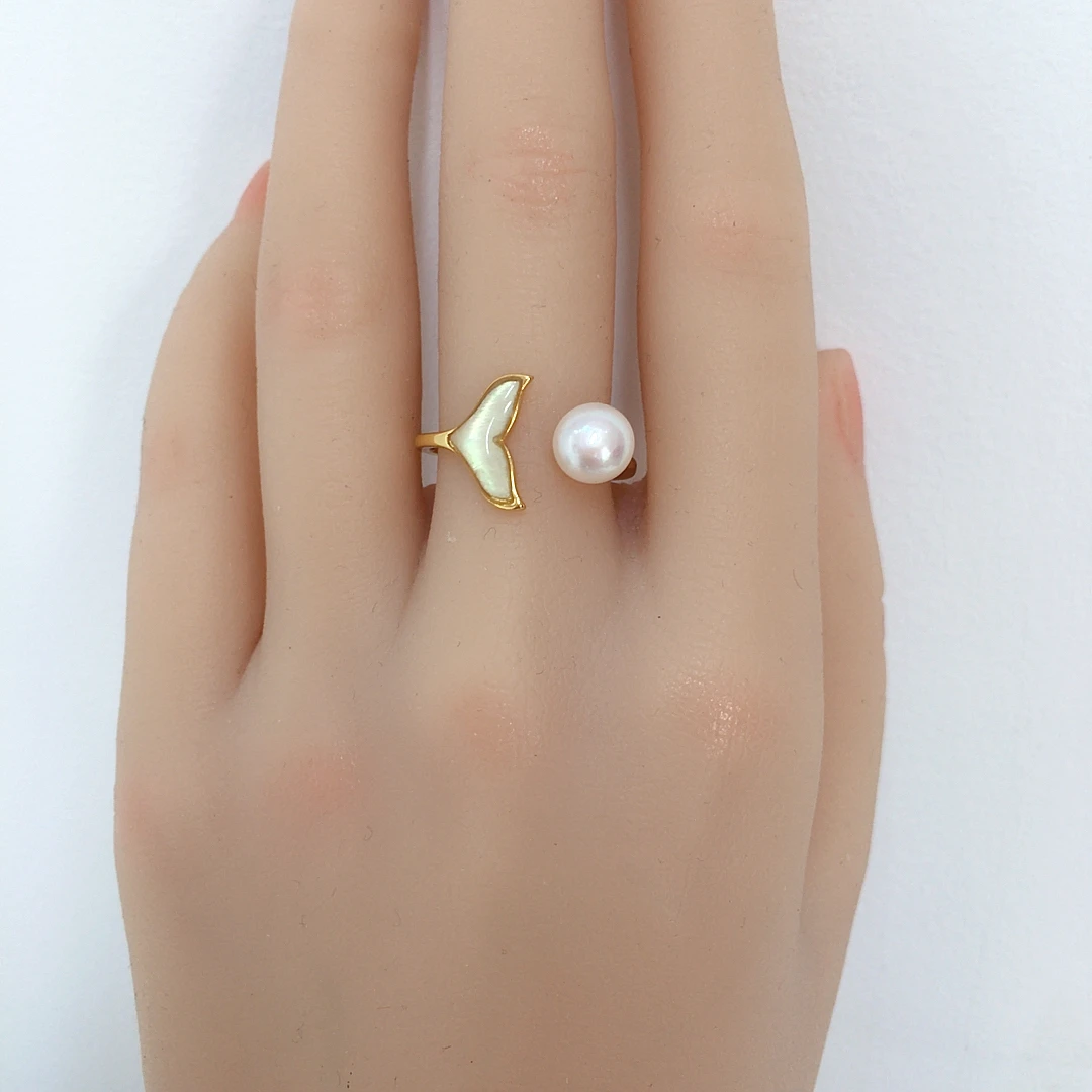 ZHBORUINI 2024 100% высококачественное кольцо с натуральным пресноводным жемчугом