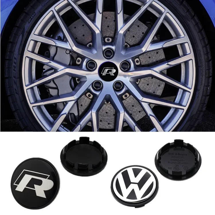 4 шт. автомобильные наклейки-эмблемы на колеса 65 мм для Volkswagen VW Jetta R Rline Touran POLO Golf MK4
