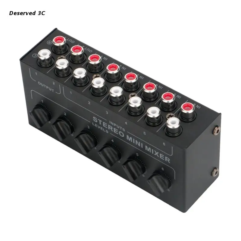 

R9CB 6 Channel Line Passive Mixers Ideal for Small Club or Bar No Power Needed