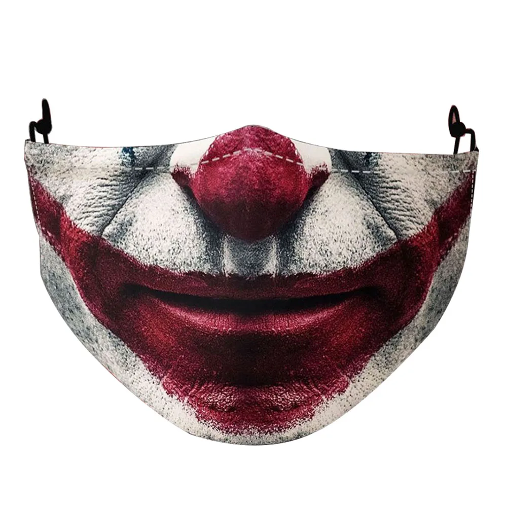 

Funny Troll-Joker Masks Women Fashion Adult Mouth Clown Halloween Cosplay Party Reusable Washable Men Face DustProof Mouth Mask