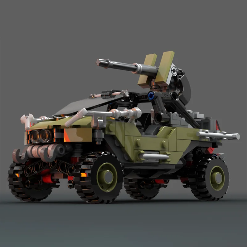 Фото 357 деталей MOC M12B Warthog LRV, модель из серии Halo, конструктор, игрушка, идея для рождественского подарка, подарок на день рождения. №3