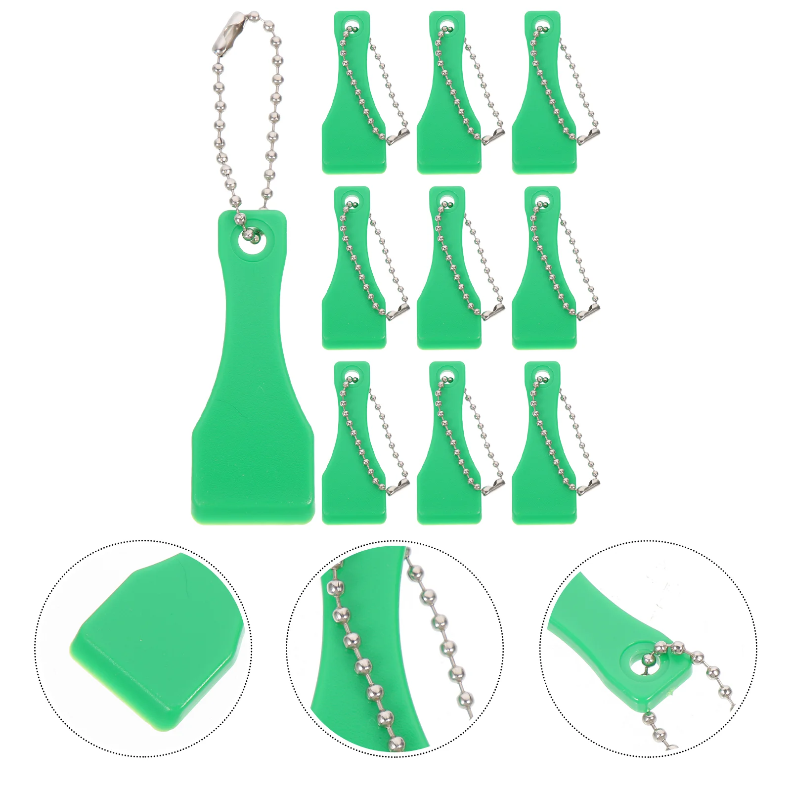 

10 Pcs Adulting Stickers Plastic Card Scraper Ticket Scratcher Tools Lottery Small Keychain Scraping