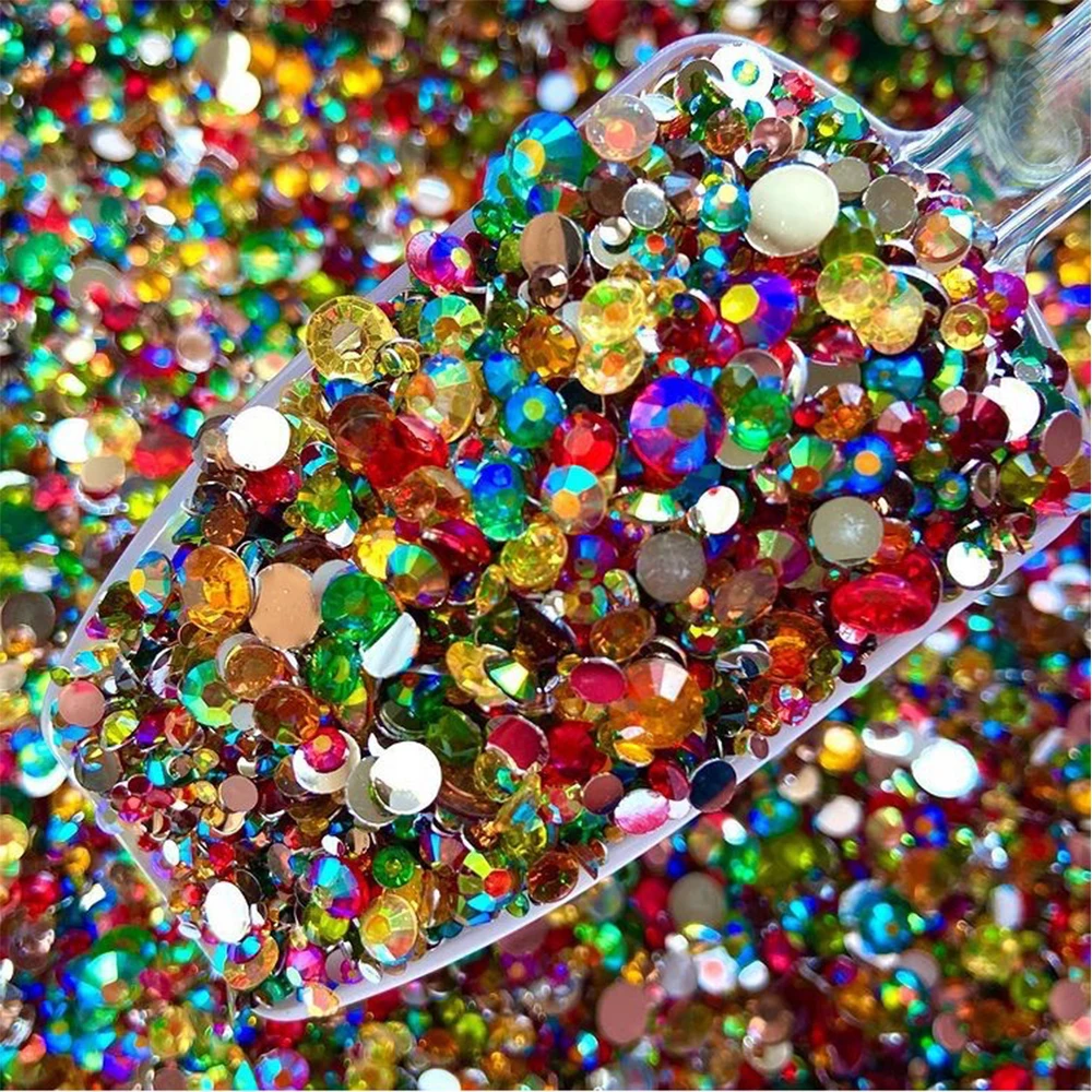 

Wholesale Resin Rhinestones Non Hotfix Flatback Transparent Resins Stone For Tumbler Nails 3D Nail Art Jewelry Decorations