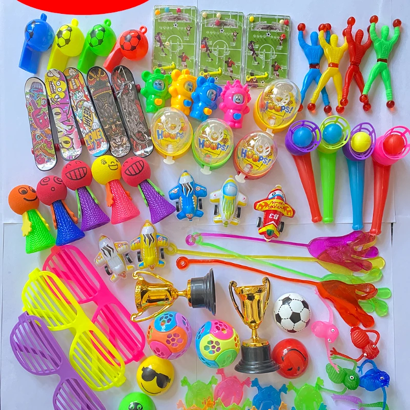 

66 Pcs/Lot Party Favors for Kids for Boys and Girls Birthday Giveaway Toys Carnival Prizes Pinata Stuffers Goodie Bags Filler