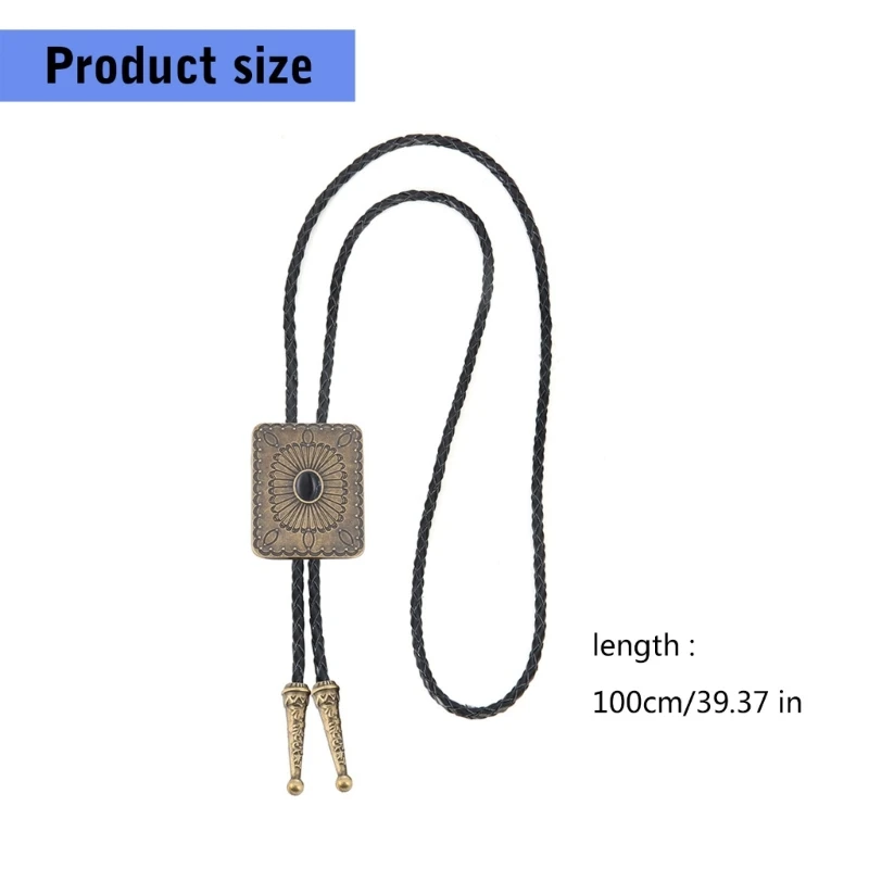 SZL крутой галстук-боло западный ковбойский галстук ожерелье мужской костюм