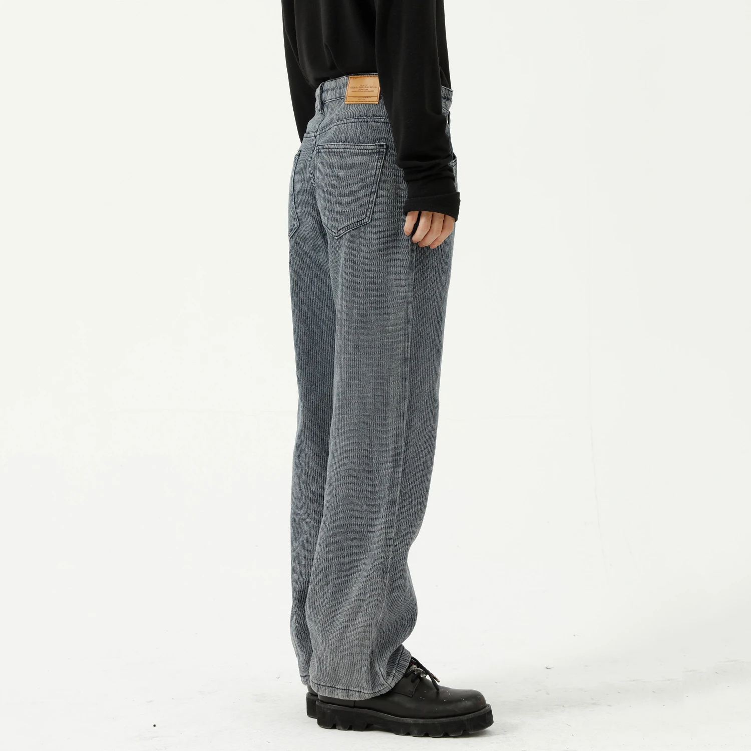 Men's Jeans Men's Trousers Solid Blue Loose Straight Jeans Streetwear Men Clothing Denim Men's Loose Jeans Y2k Clothes Men Jeans