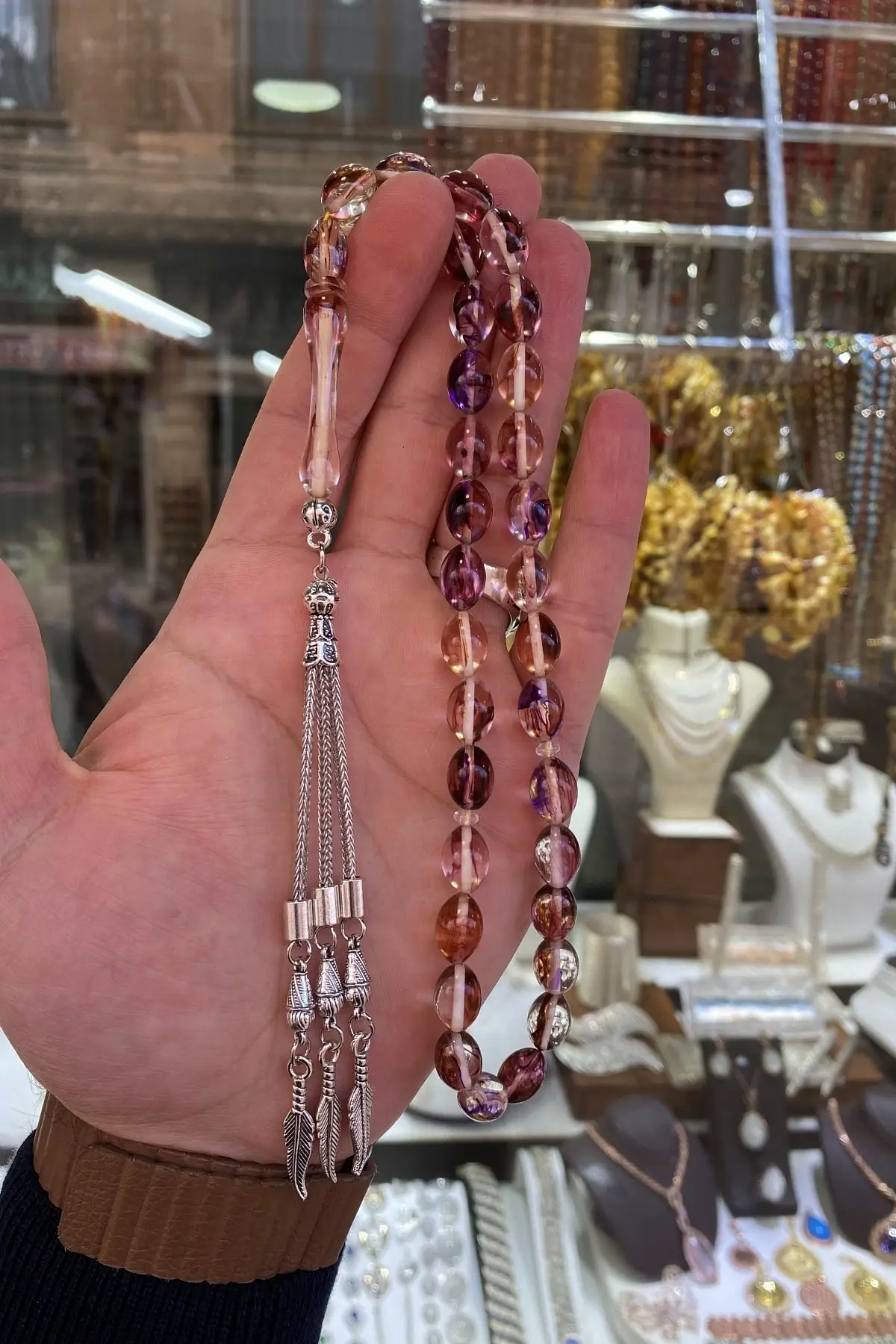 

Новинка Модные мужские прозрачные цветные бейрутовые четки Pandora четки Верньер Модные Качественные бриллианты Бесплатная доставка