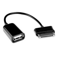 usb 2 0 female to 30 pin male otg adapter cable for galaxy tab black