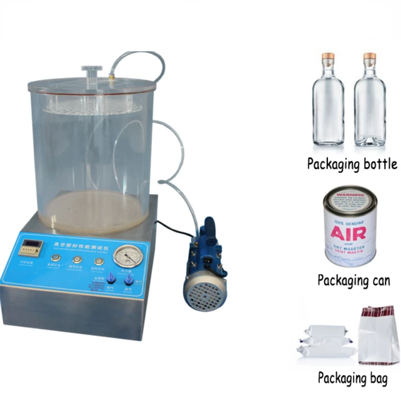 

Plastic Bottle Vacuum Packaging Seal 220V 50Hz Performance Machine Negative Pressure Leakage Tester For Bags/Cans