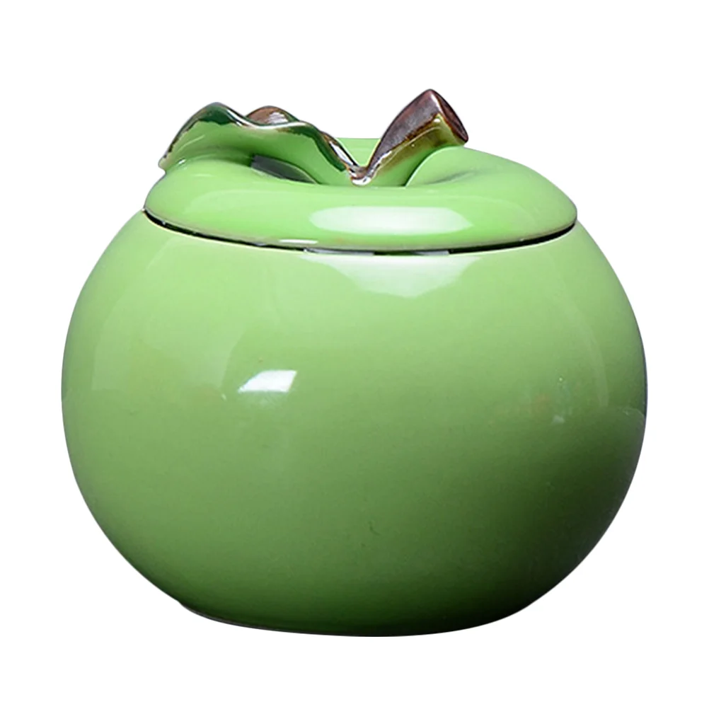 

Canister Tea Canisters Container Lid Jar Apple Sugar Ceramicporcelain Vase Ginger Loose Storage Chinese Airtightshaped Fruit