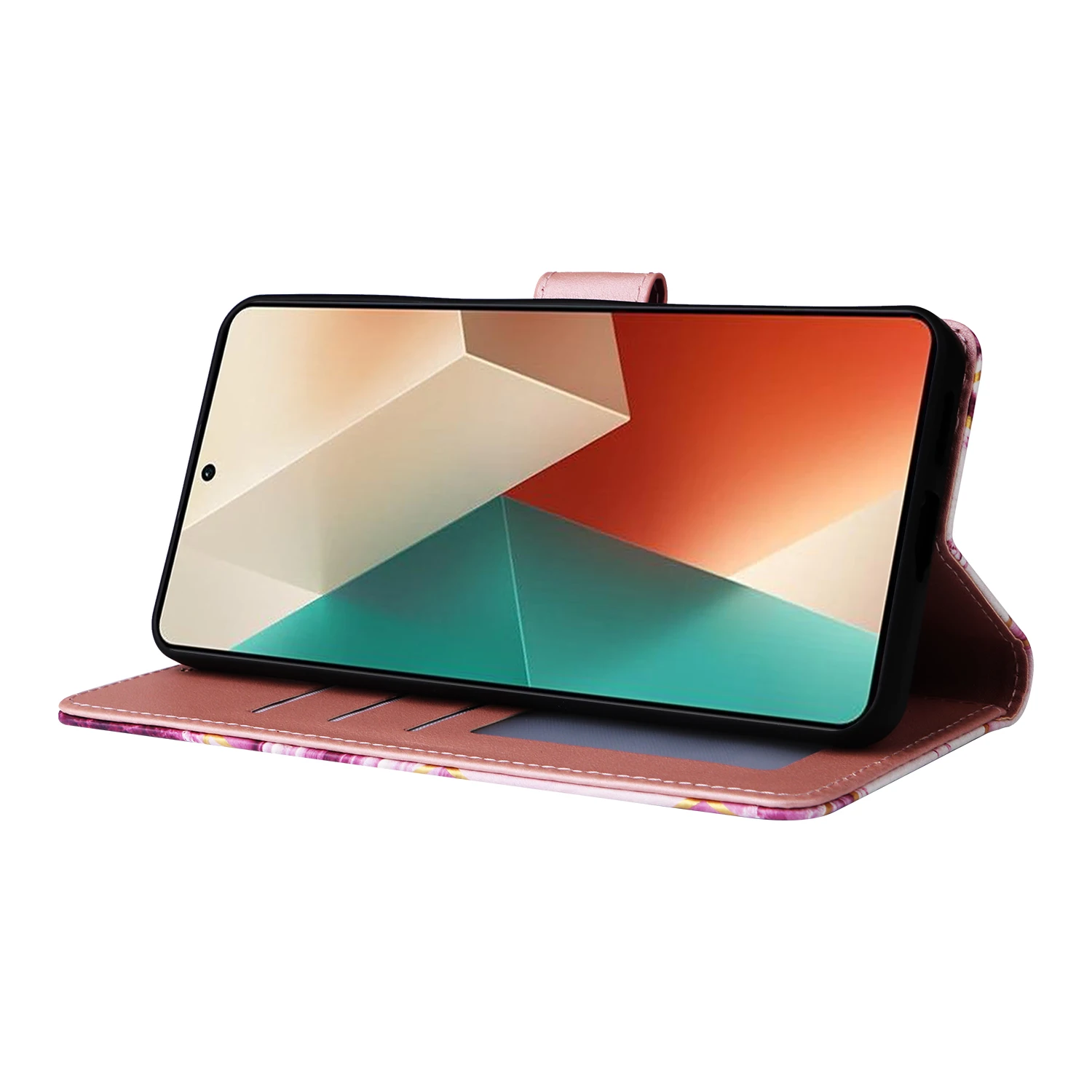 3X * кожаный кошелек с мраморными венами противоскользящий раскладной чехол для