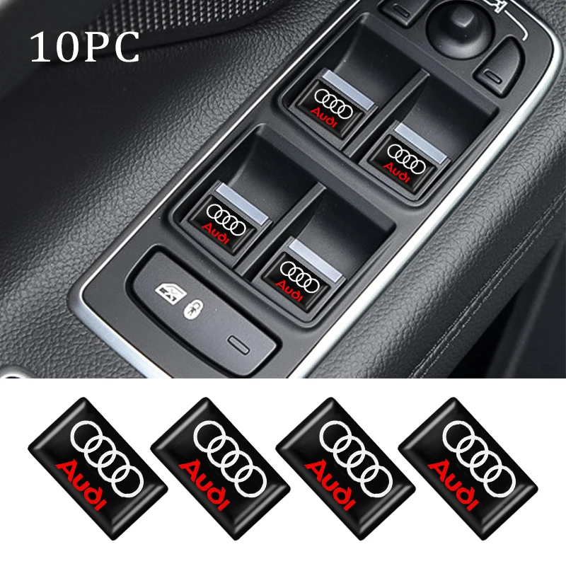 10 шт. 3D-наклейки для Audi SLINE RS3 A3 A4 B8 B9 8P 8V A6 C7 Q5 Q7 TT RS |