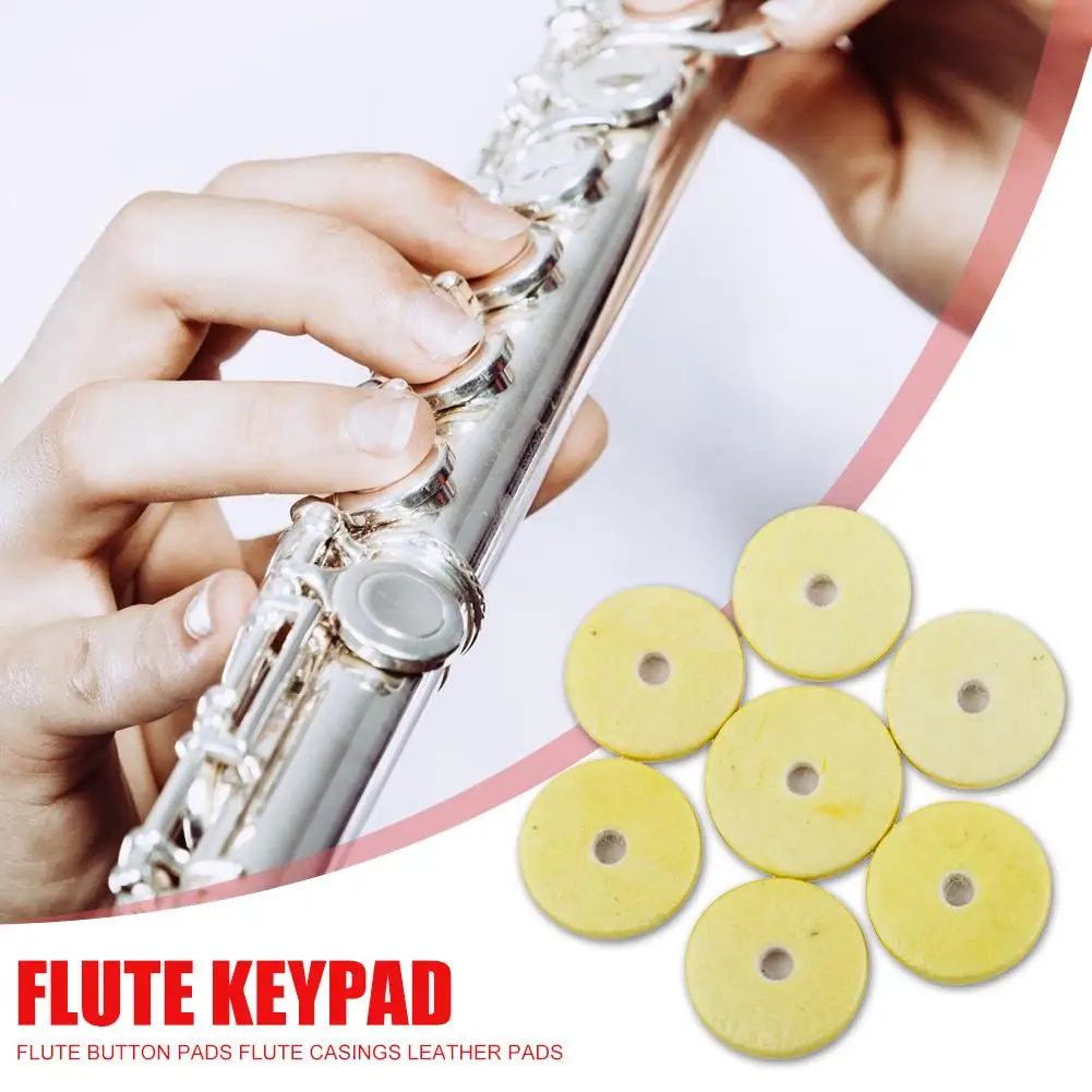 

16pcs Flute Button Pads Hot Selling Exquisite Solid Comfortable Safety Woodwind Replacement Spacer Musical Instrument Parts
