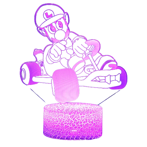 Ночник Surper Mario с 3D рисунком Светодиодный проекционный светильник датчиком