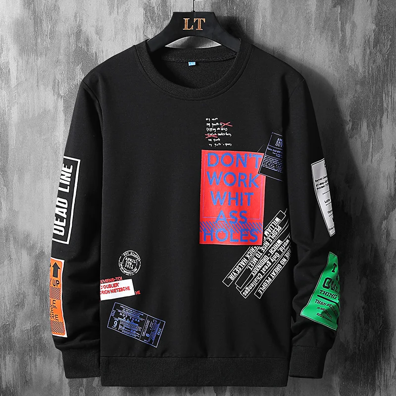 

High Quality Autumn Spring Fashion Oversize Tshirt Men's Long Sleeve Casual O Neck T-Shirt for Man TOP TEES 6XL 7XL 8XL