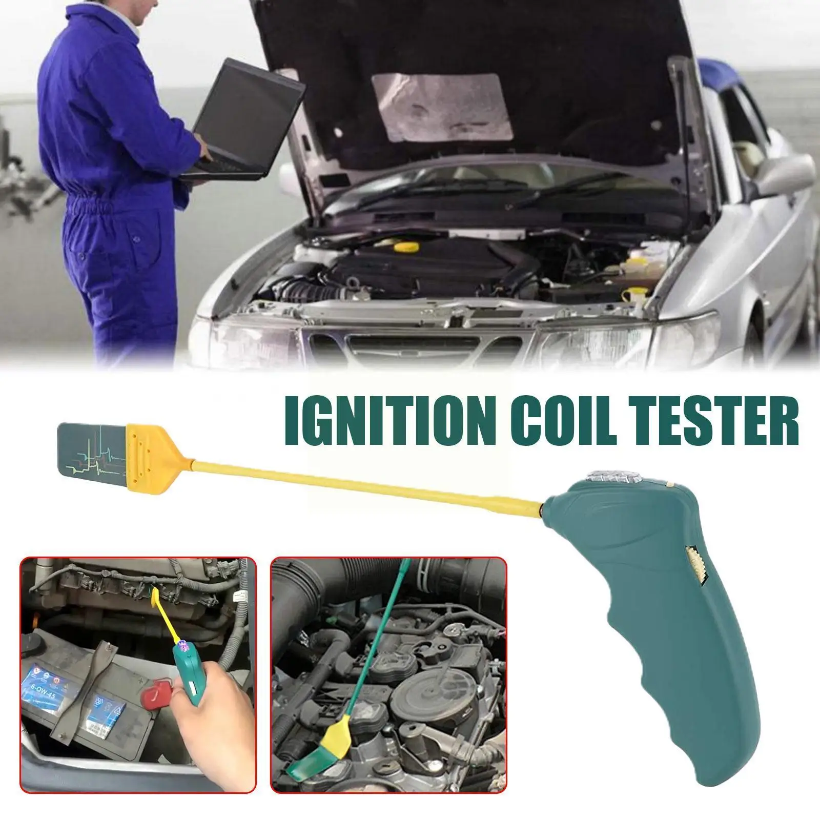 

Car Ignition Coil Tester Professional Coil On Plug Tester Auto Tester System Coil Ignition Quick Check Coil Ignition Car R6J6