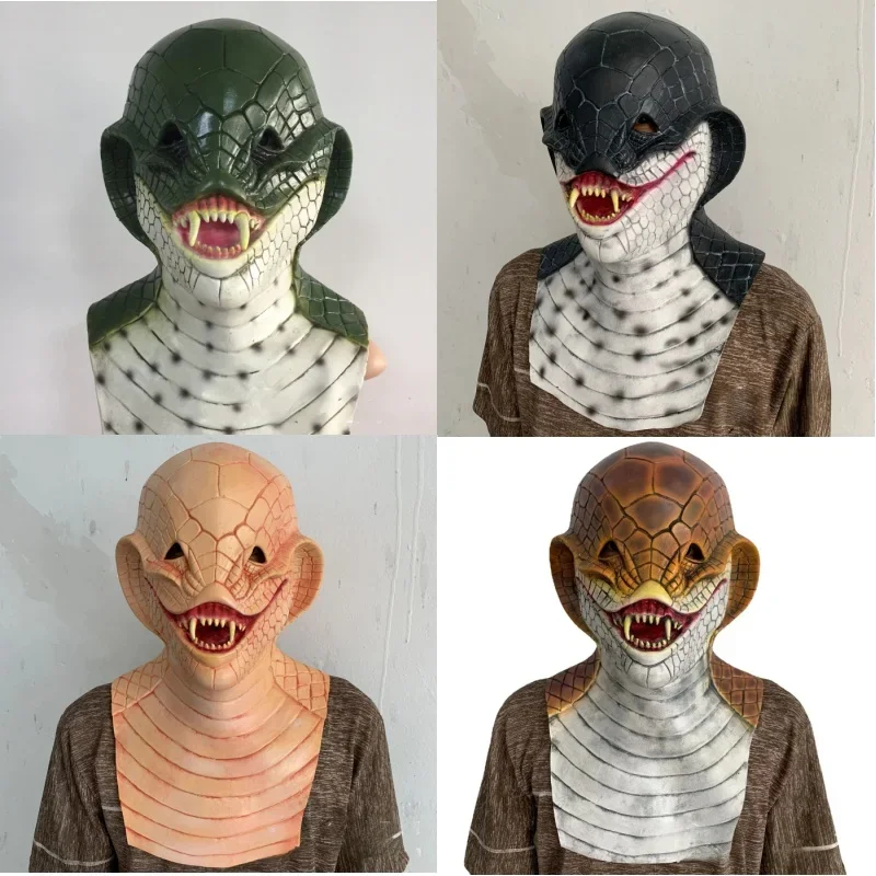 Латексная маска-змея со знаками зодиака