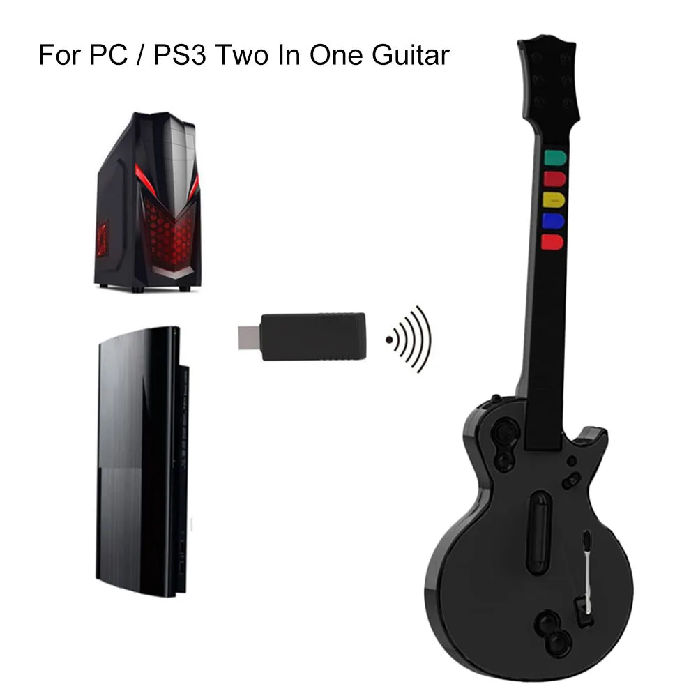 для ПК PS3 Guitar Hero Game 2 в 1 контроллер геймпада с рисунком гитары регулируемым