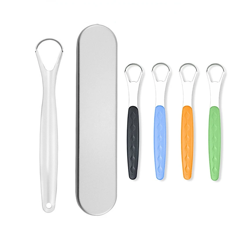 

1PCS Stainless Steel Tongue Scraper Oral Tongue Cleaner Brush Tongue Toothbrush Oral Hygiene High Quality Tounge Scraper