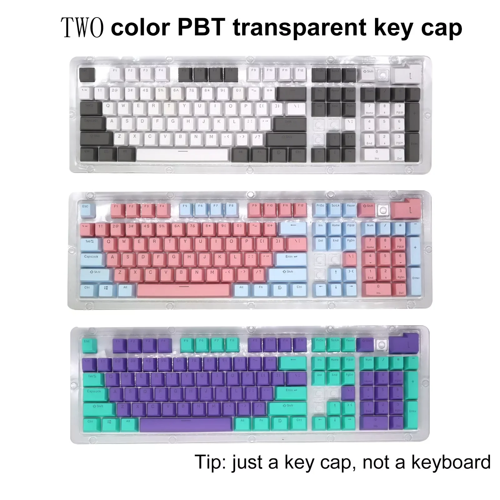 

Ome Height 61/87/104 Key Pbt- Keycap Set Color Two-color Mechanical Keyboard Backlit Keycap Pc Computer Laptop Accessories