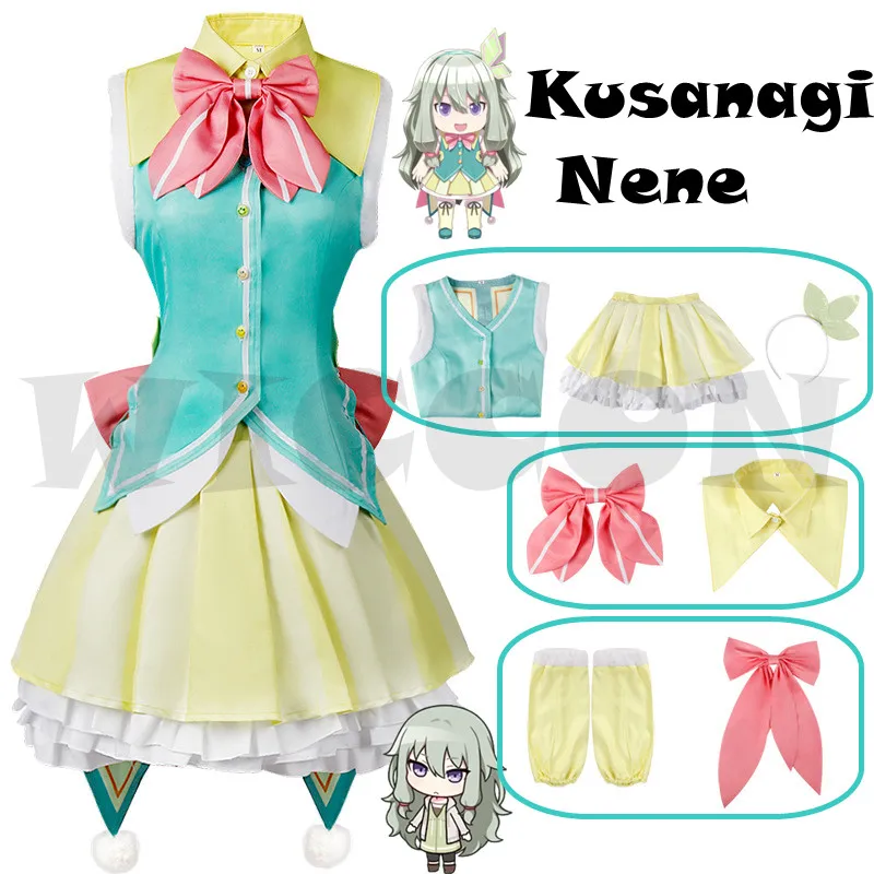 

Kusanagi Nene Cosplay Costume Anime Project Sekai Colorful Stage Wonderlands × Showtime Princess Dress Wig Halloween Clothing