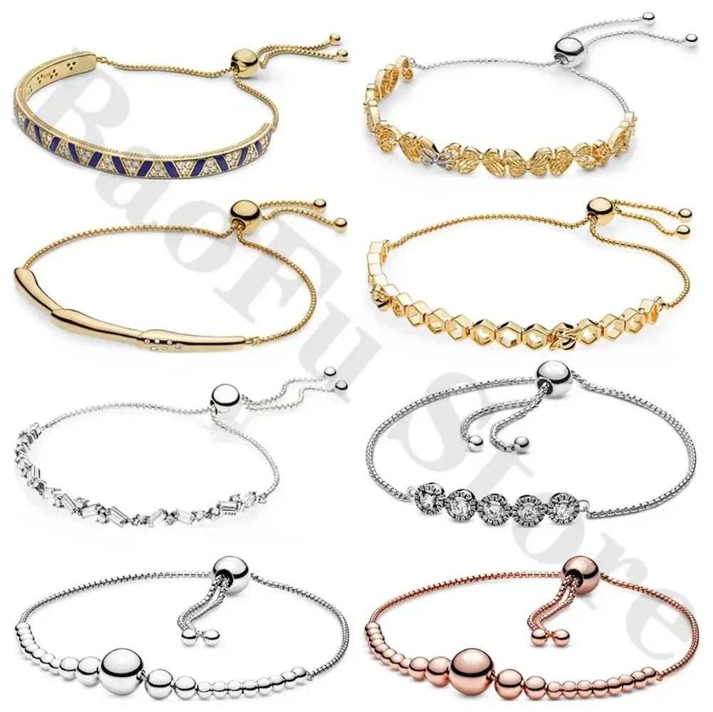 Оригинальный браслет из 100% серебра 925 пробы блестящая круглая бабочка с Сотами