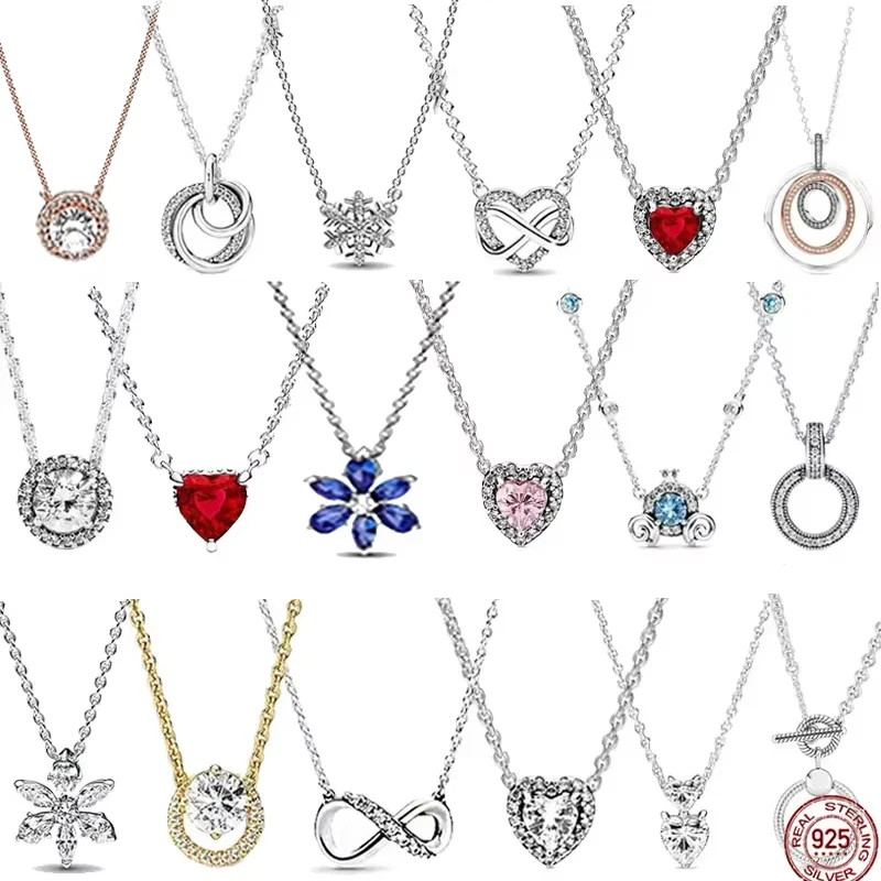 Серебряное ожерелье с цирконием