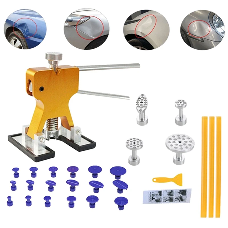 

1Set Car Dent Puller Repair Tools Hail Remover Bodywork Repair Tool Dent Dings Repair Lifter Tools Kit