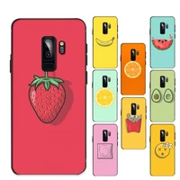 funny pattern fruit lemon banana phone case for samsung s20 lite s21 s10 s9 plus for redmi note8 9pro for huawei y6 cover