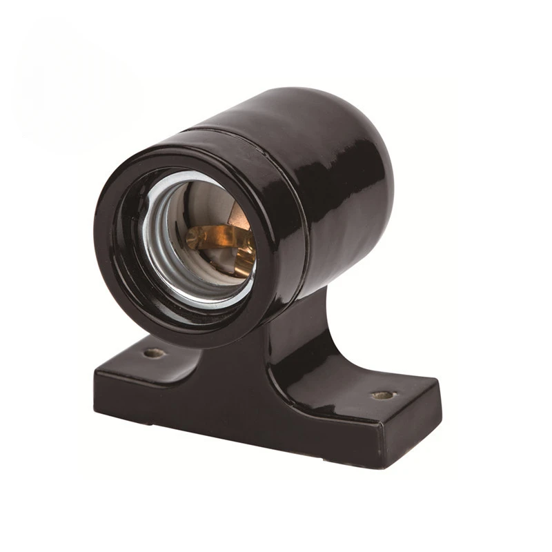 

Керамическая розетка E27 черная/белая