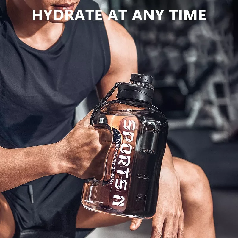 Half Gallon Water Bottle Fitness Bpa Free Big Drink Bottle F