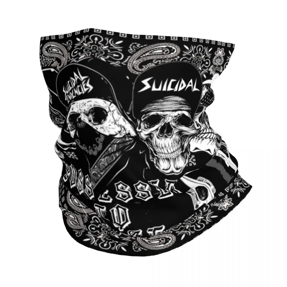 

Suicidals Trend Heavy Metal Rock Band Bandana Neck Warmer Men Women Winter Ski Hiking Scarf Gaiter Face Cover
