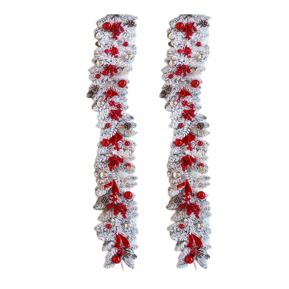 Праздничный красный рождественский венок и комплект гирлянд: идеальный