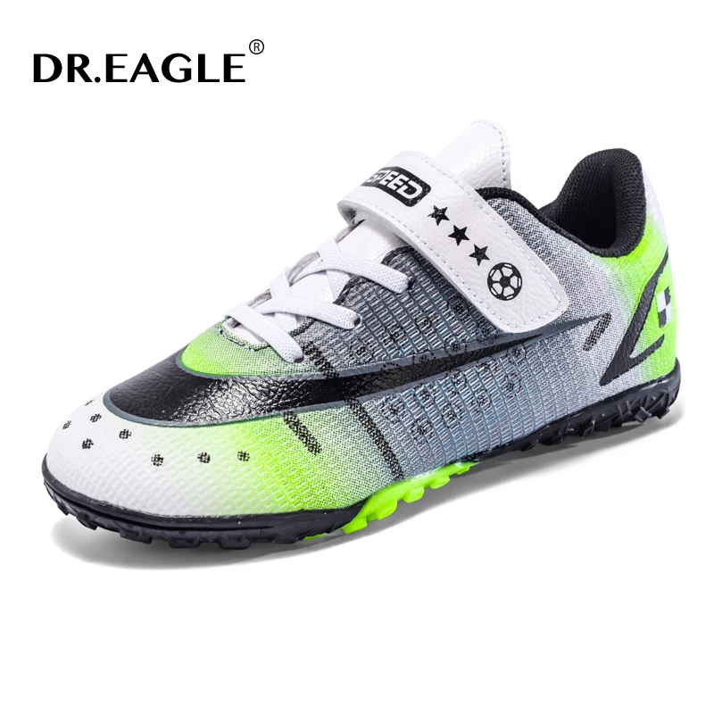 

DR.EAGLE Kids Soccer Shoes Society Children's Football Boots Cleats Grass Sneakers Boy Outdoor Athletic Training Sports Footwear