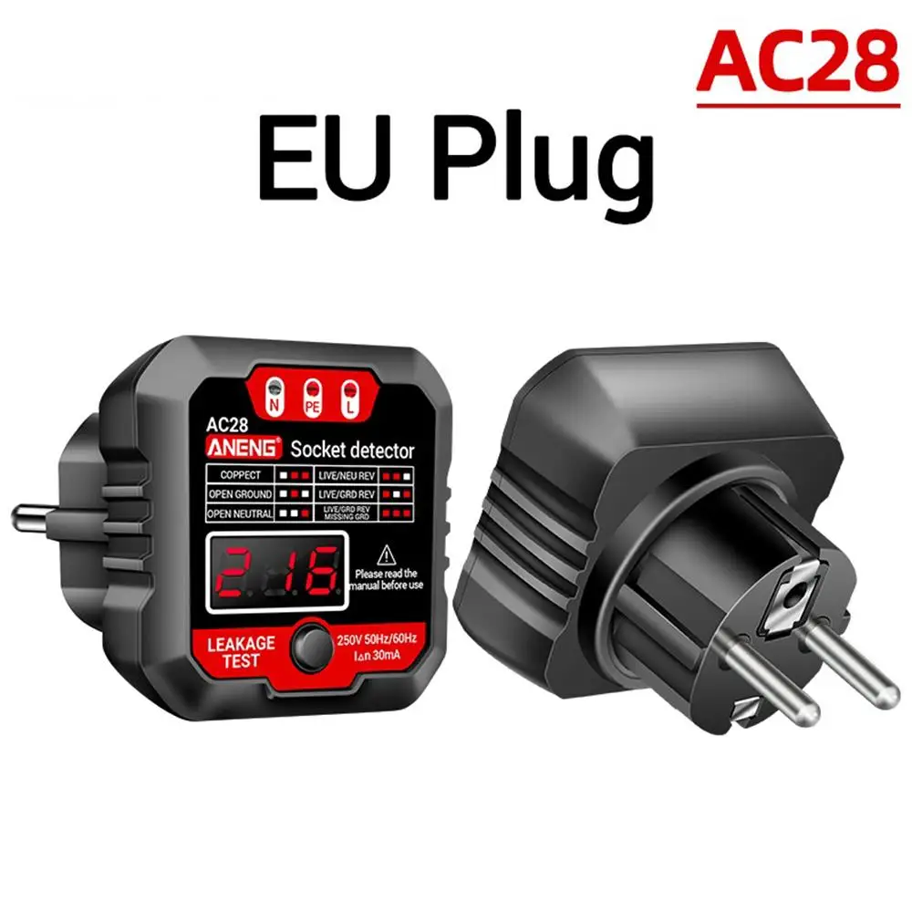 

Тестер розеток Aideepen Outlet Tester Receptacle Detector