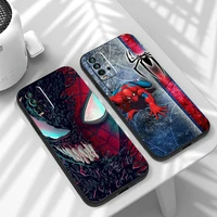marvels spider man phone cases for xiaomi redmi 7 7a 9 9a 9t 8a 8 2021 7 8 pro note 8 9 note 9t funda protective unisex
