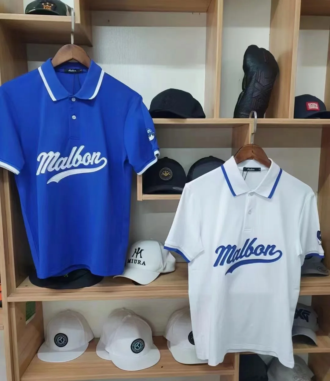 Premium  MALBON comfortable breathable Golf short sleeve simple T-shirt Fashion sports men's and women's same style Polo shirt