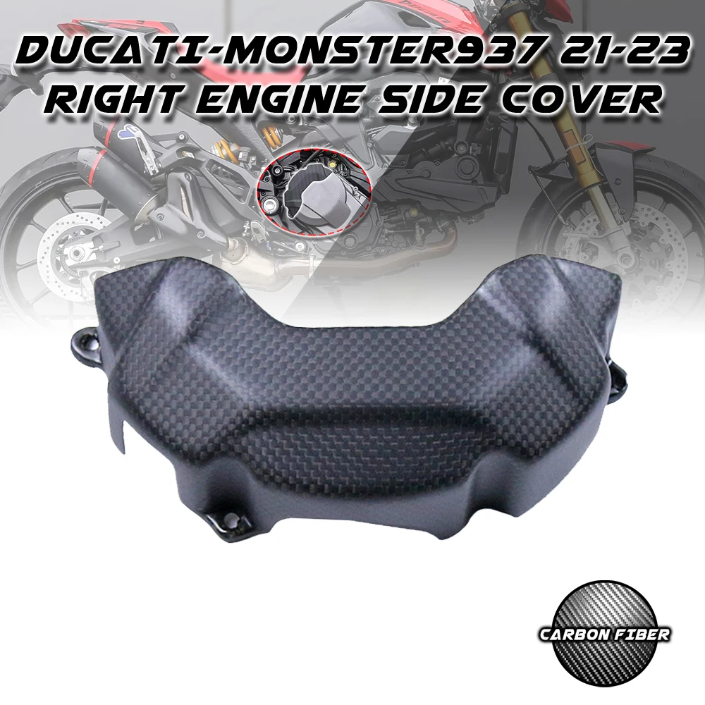 

For Ducati Monster 937 2017 2019 2020 2021 2022 2023 100% 3K Dry Carbon Fiber Motorcycle Modified Fairings Kit Engine Covers