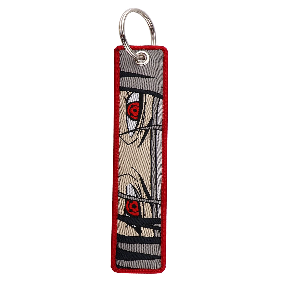 

1PCS Japanese Anime Novel Keychain New Embroidery Key Fob for Motorcycles Cars Backpack Key Tag Fashion Keyring Gift for Friends