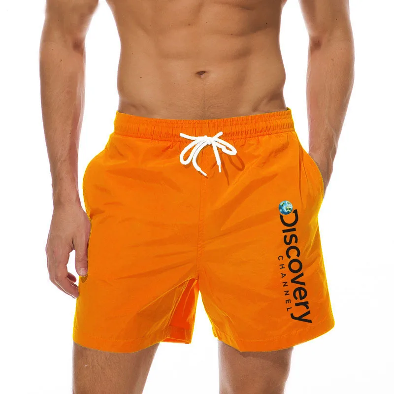 

Мужские летние быстросохнущие пляжные шорты, свободные многоцветные спортивные, большие повседневные модные пляжные шорты