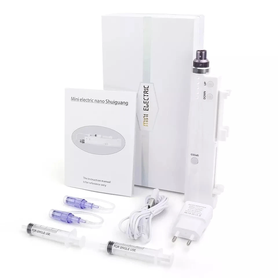 

Hydra Injector Derma Pen Nano Water Mesotherapy Microneedle Dr Pen Mesogun Injection Dermapen Facial Treatment Machine