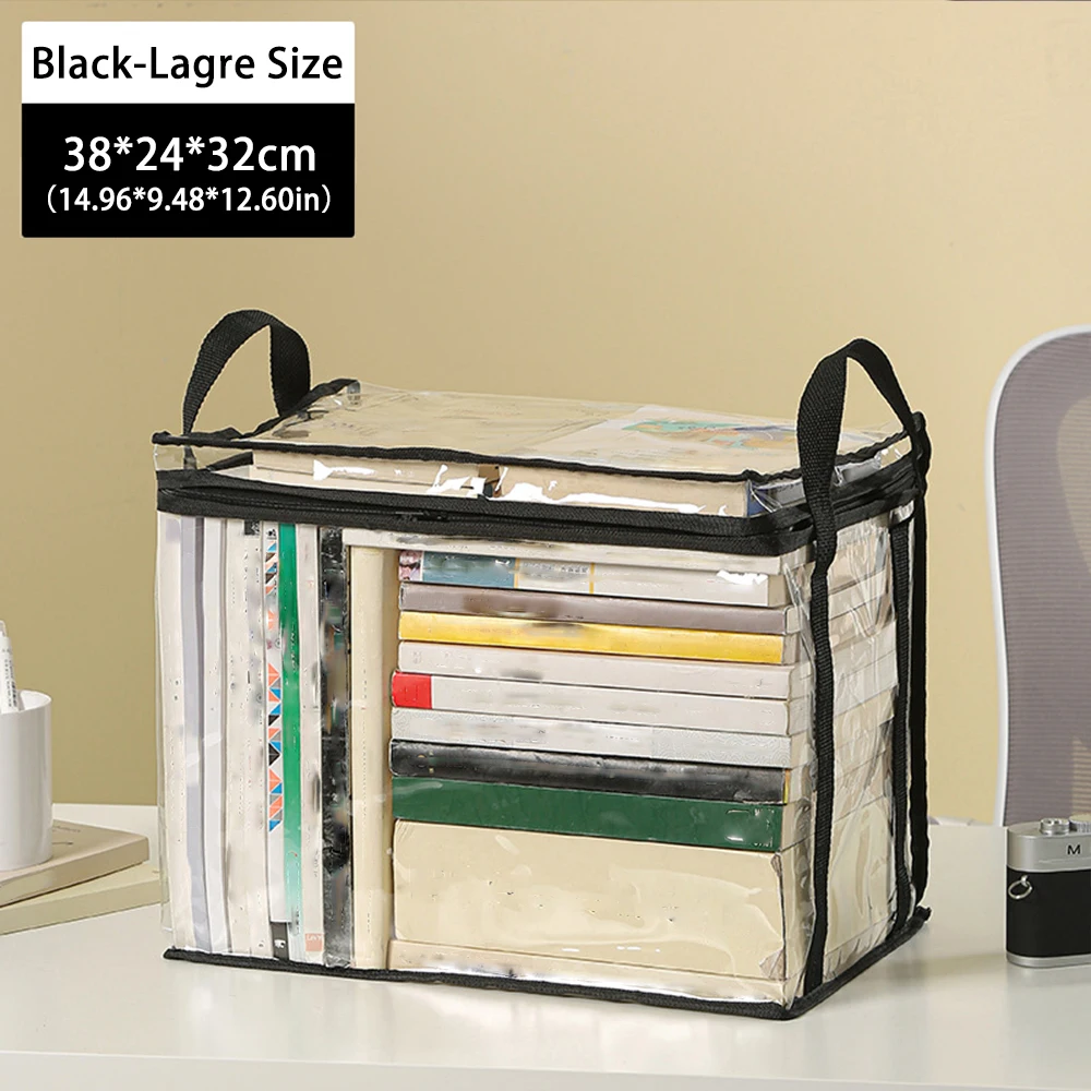 Прозрачная Сумка Для Хранения Книг Прочная Непористая Портативная С Ручкой