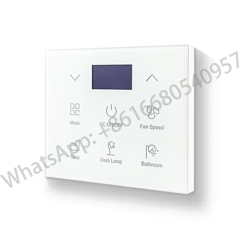 Фото Сенсорная панель управления освещением KNX для установки в скрытый монтажный короб (EU), контроллер освещения для гостиничных номеров, система домашней автоматизации №3